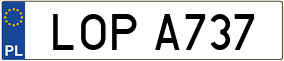 Truck License Plate